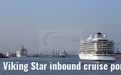 Viking Star inbound cruise port Warnemuende 05. July 2015