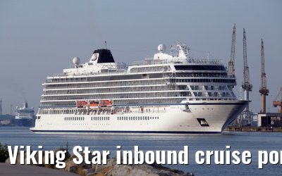 Viking Star inbound cruise port Warnemuende 05. July 2015