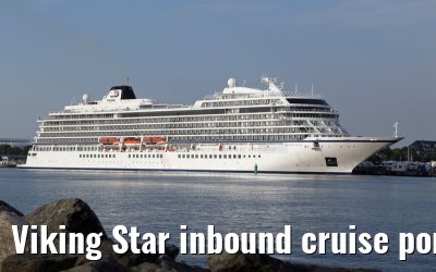 Viking Star inbound cruise port Warnemuende 05. July 2015