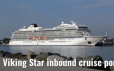 Viking Star inbound cruise port Warnemuende 05. July 2015