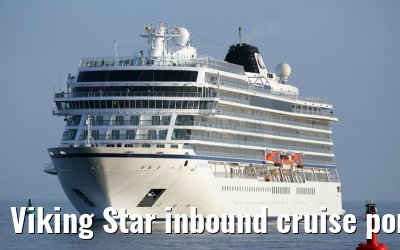 Viking Star inbound cruise port Warnemuende 05. July 2015