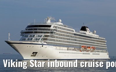 Viking Star inbound cruise port Warnemuende 05. July 2015