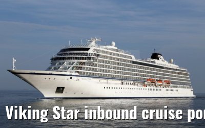Viking Star inbound cruise port Warnemuende 05. July 2015
