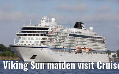 Viking Sun maiden visit Cruise Terminal Hafen City 04.07.2018