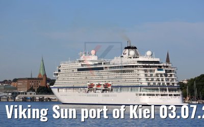 Viking Sun port of Kiel 03.07.2018