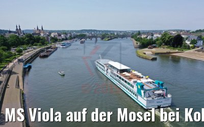 MS Viola auf der Mosel bei Koblenz 04.06.2019