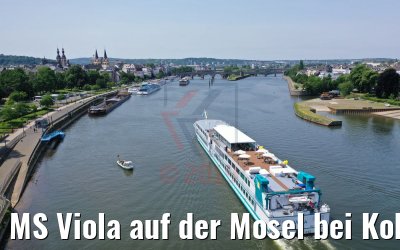 MS Viola auf der Mosel bei Koblenz 04.06.2019