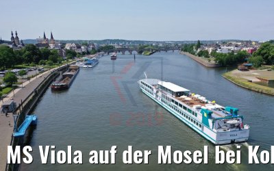 MS Viola auf der Mosel bei Koblenz 04.06.2019
