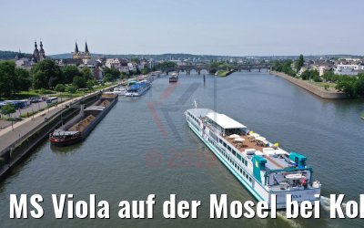 MS Viola auf der Mosel bei Koblenz 04.06.2019
