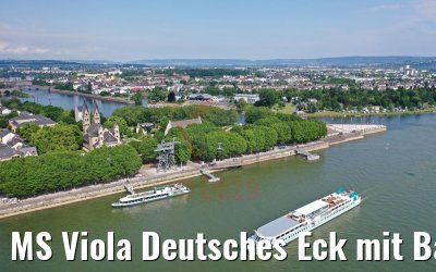 MS Viola Deutsches Eck mit Basilika Sankt Kastor 05.06.2019