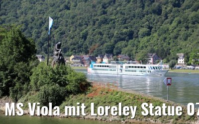 MS Viola mit Loreley Statue 07.06.2019