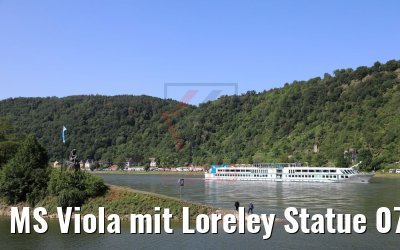 MS Viola mit Loreley Statue 07.06.2019