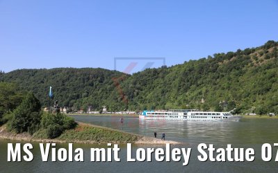 MS Viola mit Loreley Statue 07.06.2019