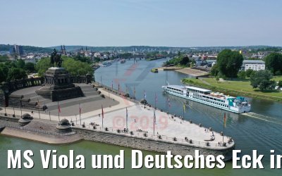 MS Viola und Deutsches Eck in Koblenz 04.06.2019