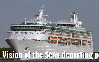 Vision of the Seas departing port of Amsterdam, 01. May 2011