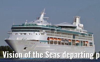 Vision of the Seas departing port of Amsterdam, 01. May 2011