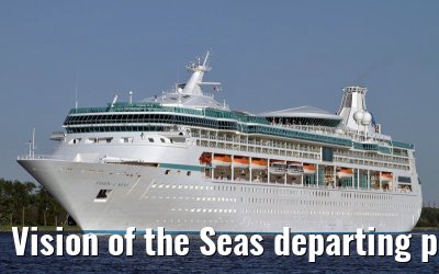 Vision of the Seas departing port of Amsterdam, 01. May 2011