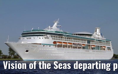 Vision of the Seas departing port of Amsterdam, 01. May 2011