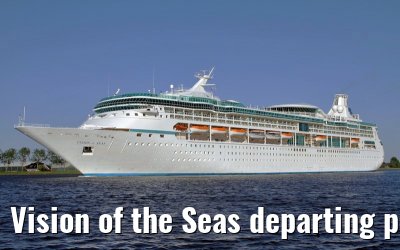 Vision of the Seas departing port of Amsterdam, 01. May 2011