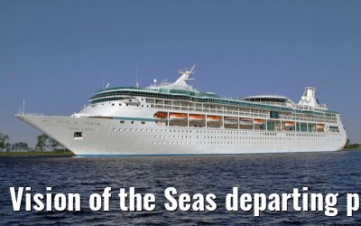 Vision of the Seas departing port of Amsterdam, 01. May 2011