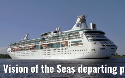 Vision of the Seas departing port of Amsterdam, 01. May 2011