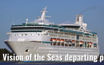 Vision of the Seas departing port of Amsterdam, 29. May 2009