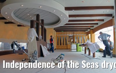 Independence of the Seas drydock Hamburg, April 25, 2013