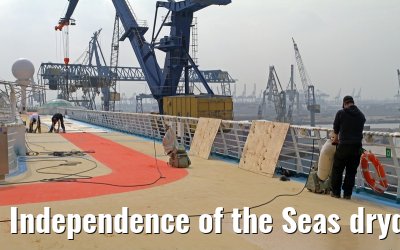 Independence of the Seas drydock Hamburg, April 25, 2013