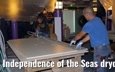 Independence of the Seas drydock Hamburg, April 25, 2013