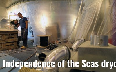 Independence of the Seas drydock Hamburg, April 25, 2013