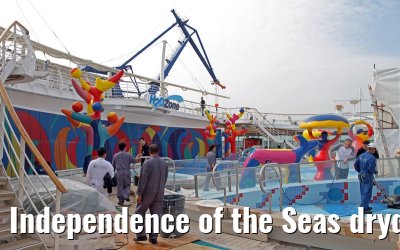 Independence of the Seas drydock Hamburg, April 25, 2013