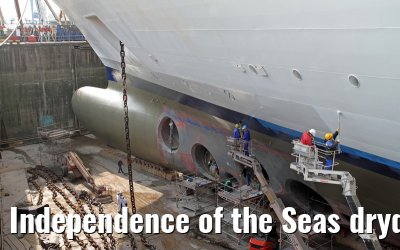 Independence of the Seas drydock Hamburg, April 25, 2013