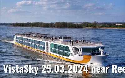 VistaSky 25.03.2024 near Rees, Rhine river