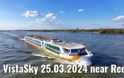 VistaSky 25.03.2024 near Rees, Rhine river