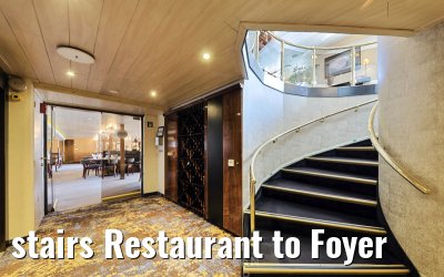 stairs Restaurant to Foyer