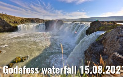Godafoss waterfall 15.08.2021 Iceland