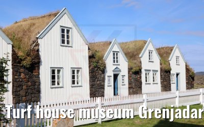 Turf house museum Grenjadarstadur Iceland 15.08.2021