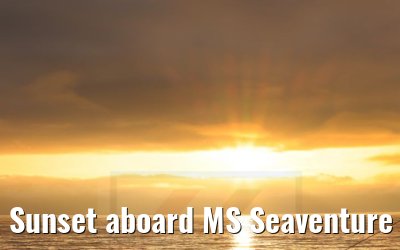 Sunset aboard MS Seaventure near Grundafjördur 17.08.2021