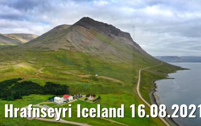 Hrafnseyri Iceland 16.08.2021 aerial view