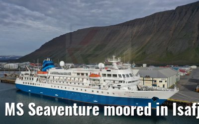 MS Seaventure moored in Isafjördur 16.08.2021