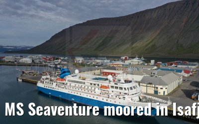 MS Seaventure moored in Isafjördur 16.08.2021