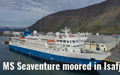 MS Seaventure moored in Isafjördur 16.08.2021