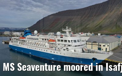 MS Seaventure moored in Isafjördur 16.08.2021