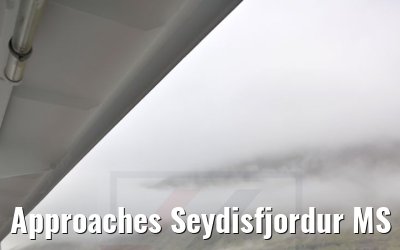 Approaches Seydisfjordur MS Seaventure 13.08.2021