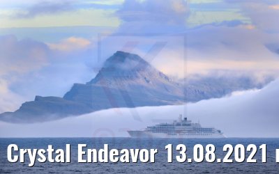 Crystal Endeavor 13.08.2021 near Seydisfjordur