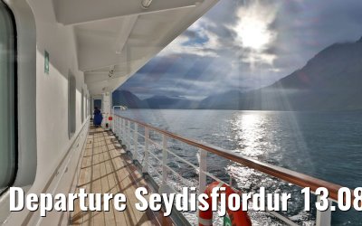 Departure Seydisfjordur 13.08.2021