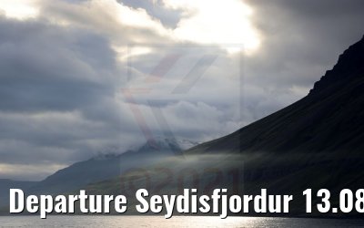 Departure Seydisfjordur 13.08.2021