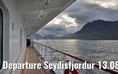 Departure Seydisfjordur 13.08.2021