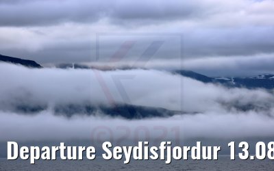 Departure Seydisfjordur 13.08.2021