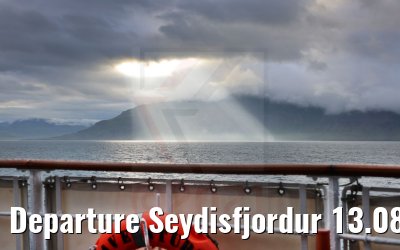 Departure Seydisfjordur 13.08.2021